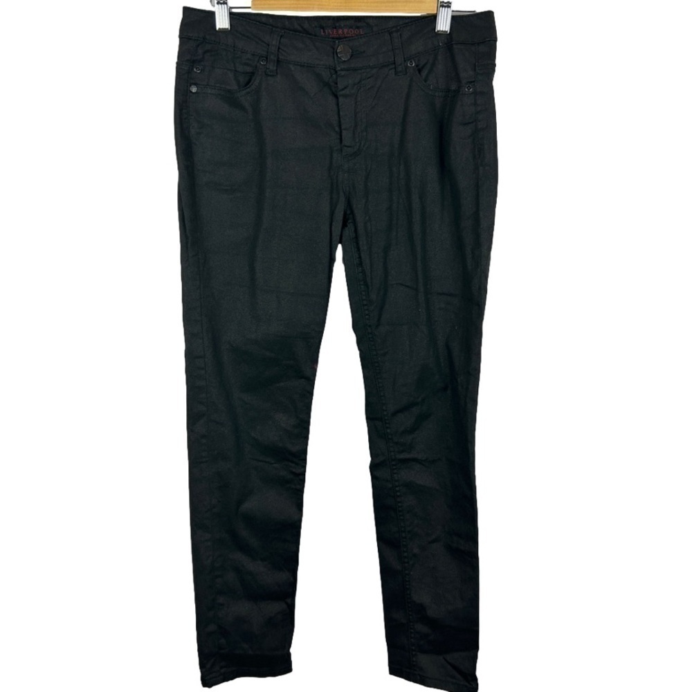 Liverpool Jeans Company Straight Black High Rise Jeans Size 10